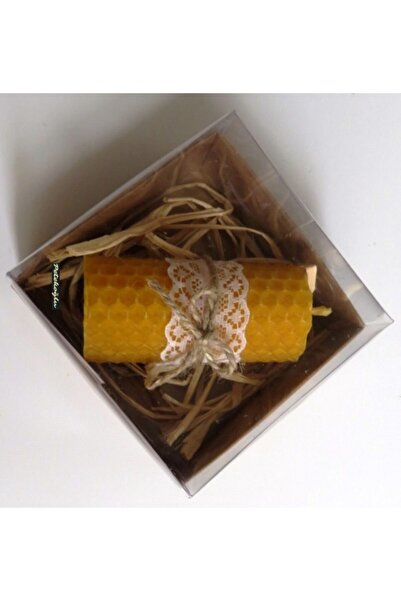 Petekoğlu (3 Adet) 7cmx3cm Özel Günler Için Balmumu Mum Beyaz Dantel