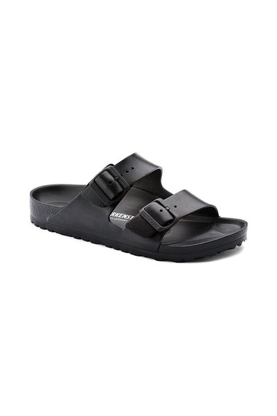 Birkenstock Μαύρες ανδρικές παντόφλες διπλές ρίγες Arizona Eva 0129421