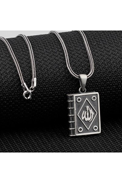 Takıhan Allah Yazılı Cevşen Muska Kabı Gümüş Kolye