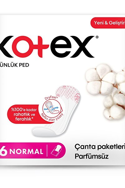 Kotex Marka: Günlük Ped Normal 56'lı Kategori: Hijyenik Ped