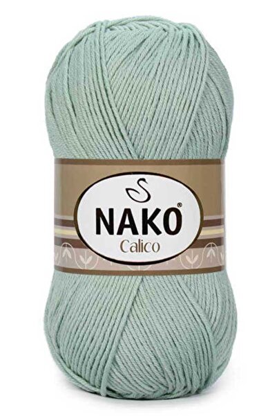 NAKO Calico İnce Mint Renk El Örgü İpi 10331