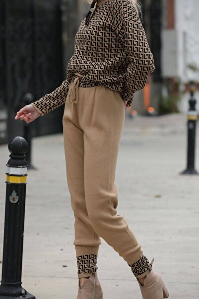 VEGENZE L mintás Half Fisherman női kötöttáru szett lábrészlettel