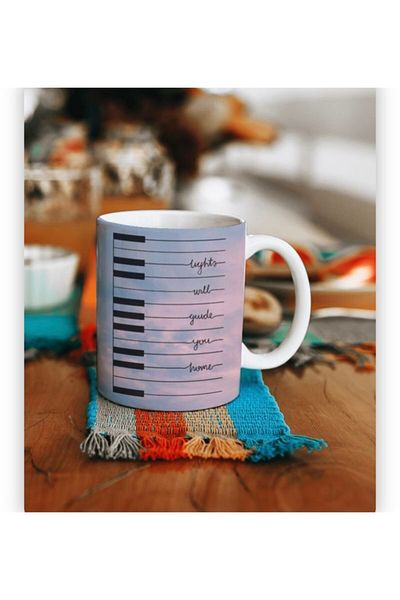 Herşey Nota Piano Pattern Mug
