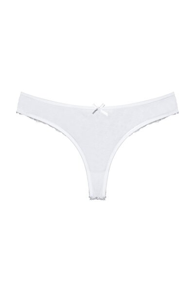 Zena Cotton Lace String Women's Panties - Set of 3