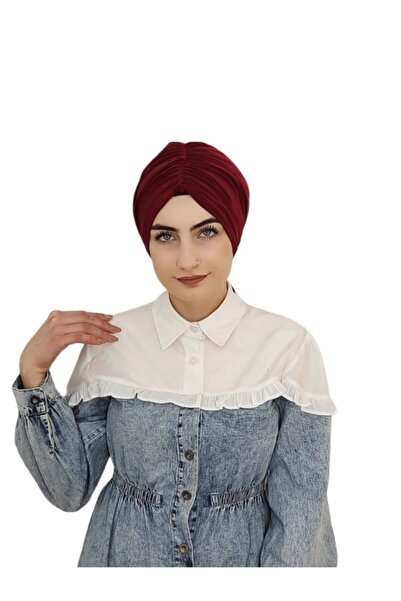 R&S modibone Μπροστινό κορδόνι έτοιμο καπό με γραβάτα στην πλάτη Claret κόκκινο χρώμα