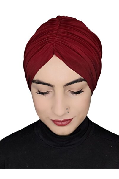 R&S modibone Μπροστινό κορδόνι έτοιμο καπό με γραβάτα στην πλάτη Claret κόκκινο χρώμα