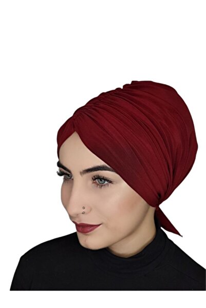 R&S modibone Μπροστινό κορδόνι έτοιμο καπό με γραβάτα στην πλάτη Claret κόκκινο χρώμα