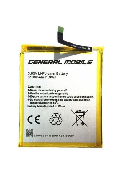 Genel Markalar General Mobile Gm 8 Batarya Pil Uyumlu