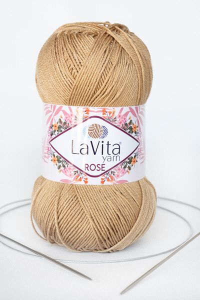 LaVita Yarn Rose 5 Pack Amigurumi, Punch, Etamine, Hand Knitting Thread Taka Yarn (7122-bal)