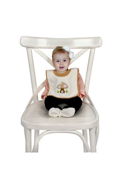 Sevi Bebe White Colored Collared Towel Apron