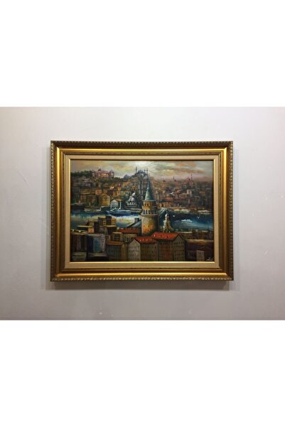 Asmin Sanat Evi Istanbul Manzara Orijinal Yağlı Boya 65 X 85