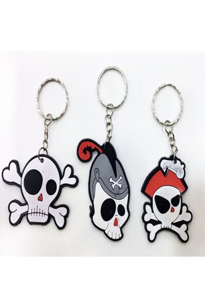 5DM Μπρελόκ πειρατής με κρανίο, κατασκευασμένο από υλικό σιλικόνης