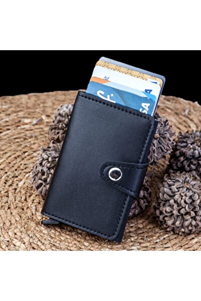 Carlino Vinleks Deri Mekanizmalı Cüzdan Kartlık 5 Renk Kd104