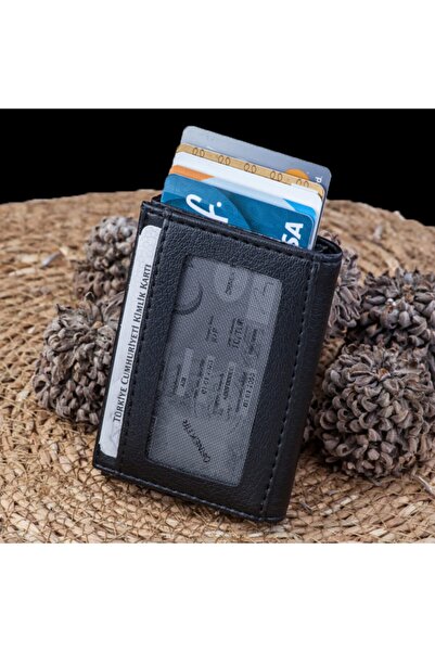 Carlino Vinleks Deri Mekanizmalı Cüzdan Kartlık 3 Renk Kd106