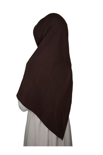 modi Κασκόλ Midene Silk Μεγάλο Μέγεθος 110x110 Σκούρο Καφέ Χρώμα