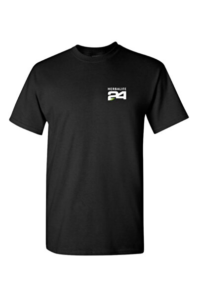 Siyah Herbal Tshirt , Herbalife 24 Göğüs Logosu