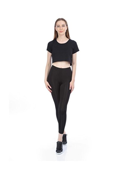 bejamonti طماق ديسكو سوداء عالية الخصر للنساء - لامعة