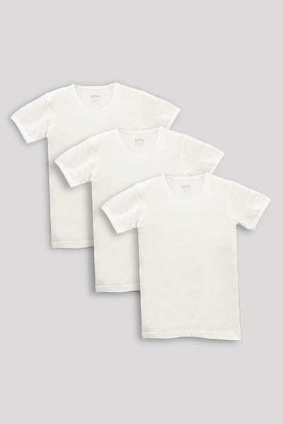 Şahinler 6 Pack Half Sleeve Crew Neck Boys' Tank Top Cotton