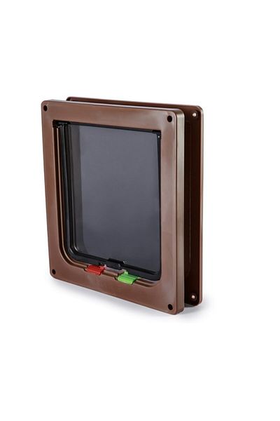 Miapet Cat Dog Door 4 Way 25x23,5x5 Cm Brown