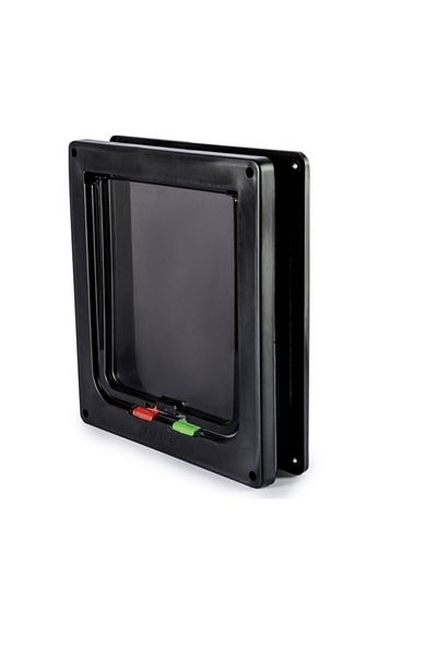 Miapet Cat Dog Door 4 Way 25x23,5x5 Cm Black