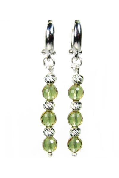 lilahgümüştr Gümüş Zultanit Taşlı Otantik Kadın Küpesi