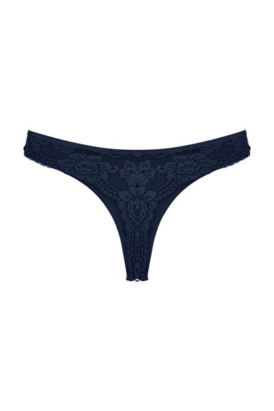 Zena 2'li Pamuklu Arkası Dantel String Kadın Külot