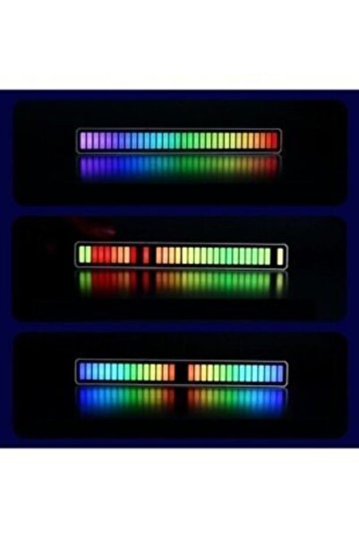 Görentech 32 Bit Göstergeli Sesle Araba/pc/tv/oda/masaüstü Için Rgb Ses Kontr...