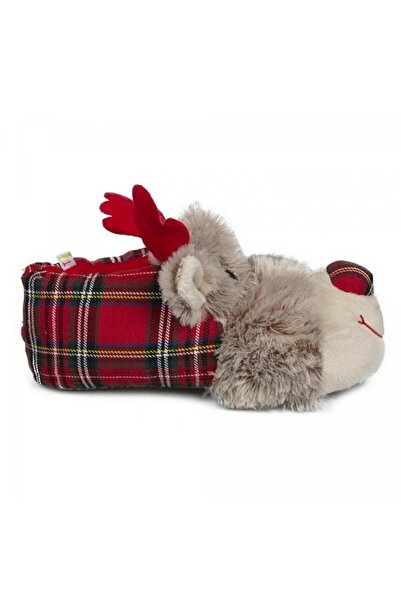 Twigy Tw Geyik Ekoseli Kırmızı Kadın-erkek Panduf Yy0255-36