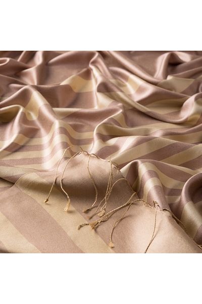 ipekevi Fond de ten Focus Meridian Stripes Silk Wrap