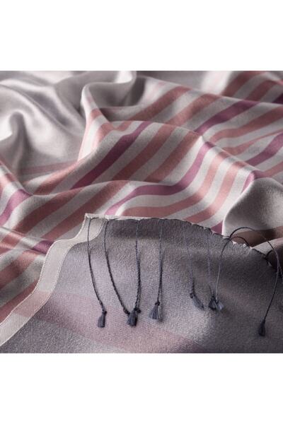 ipekevi Şal de mătase cu dungi Meridian Lame Ince