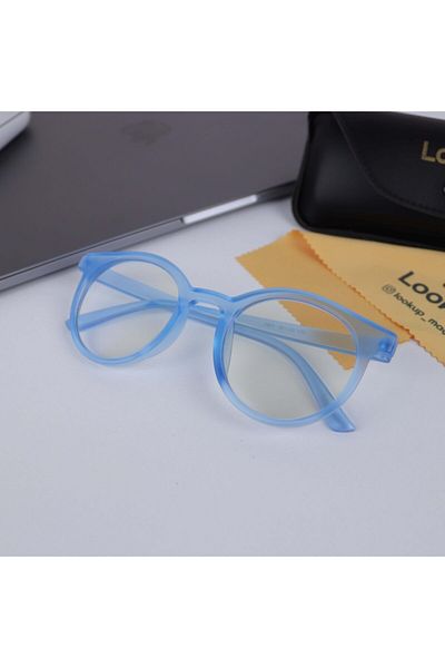 LOOKUP Blue Frame Blue Block Blue Light Protected Glasses