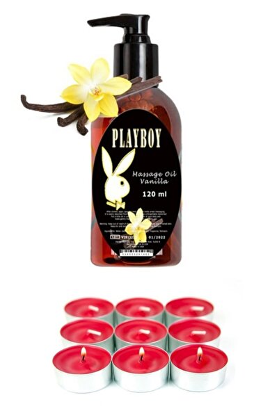 Playboy Aroma Terapi Spa Mum Hediyeli Vanilya Aromalı Vücut Masaj Yağı 120 Ml...