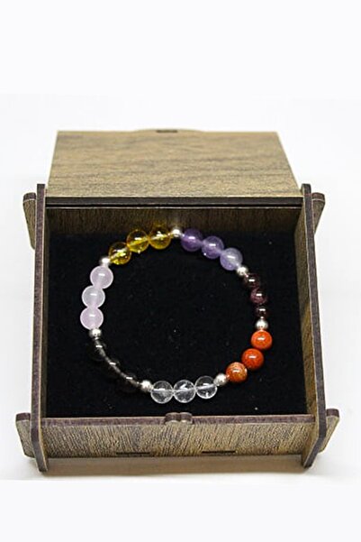 Yasamtohumu 8 мм срібний намисто з чакрами