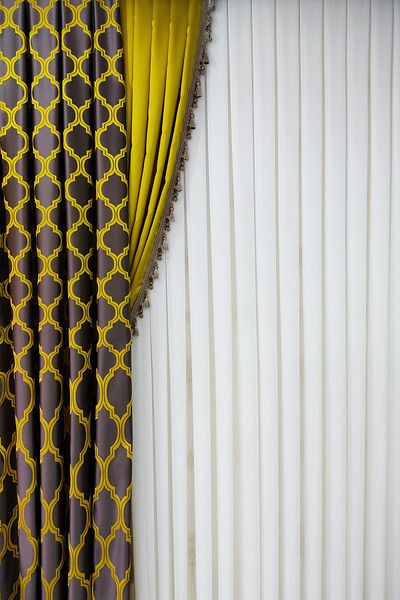 Brillant White Thai Bamboo Tulle Curtain - New Collection
