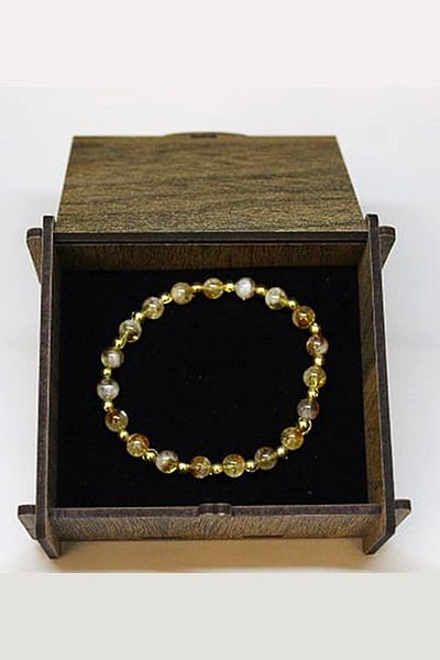 Yasamtohumu Brățară Citrin Stone 6mm