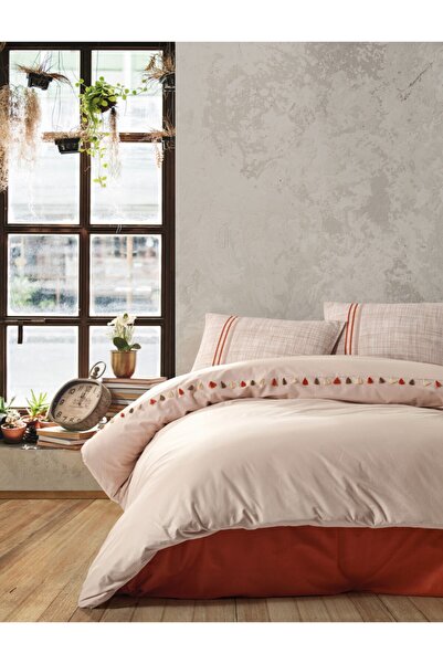 Cotton Box Set cuvertură de pilota Candy Ranforce dublu Merri Bej