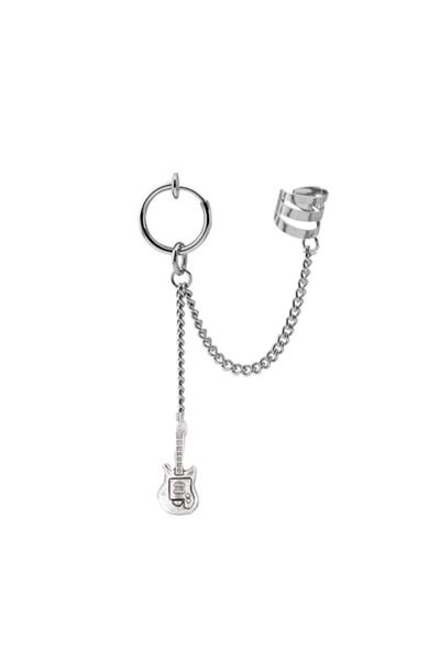 TakıConcept Deliksiz Sıkıştırmalı Zincirli Küpe