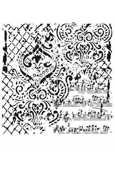 Cadence Grunge Stencil Mini Gcsm-014 25x25