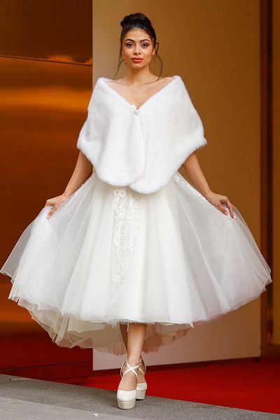 Turkuaz Νύφη Etol, Γούνα, Μπουφάν, Γούνα Etol Off White