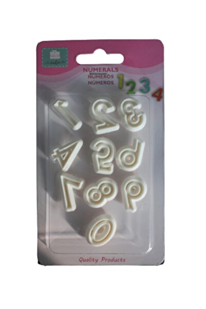 PASTRY PLANET Plastic Numbers Cutting Set