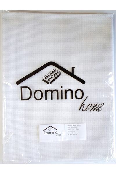 ATMACA TUHAFİYE Domino Rugăciune Etamină Culoare țesătură: alb