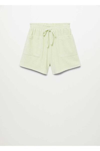MANGO Woman Pamuklu Havlu Dokuma Şort