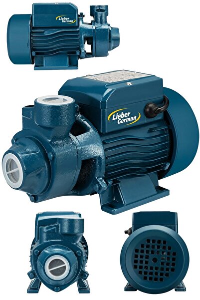 Lieber German Qb70 Tam Bakır Sargılı 1.5 Hp 0,9 Kw Bakır Sargılı Santrifüj Hidrofor Su Pompası 1 Inc 2 Yıl Garanti