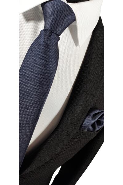 BLC Basic Line Co. Комплект носни кърпи Dobby Tie в тъмносин цвят