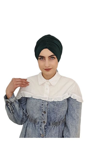 R&S modibone Μπροστινό κορδόνι έτοιμο καπό με γραβάτα στην πλάτη πράσινο