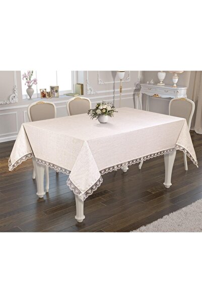 Laura Casa 160*160 Linen Masa Örtüsü 4 Kişilik - Sk_2.1_2