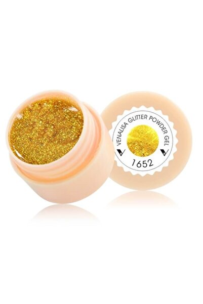 Venalisa Uv Gel Paint Altın Simli Tırnak Süsleme Jeli 1652