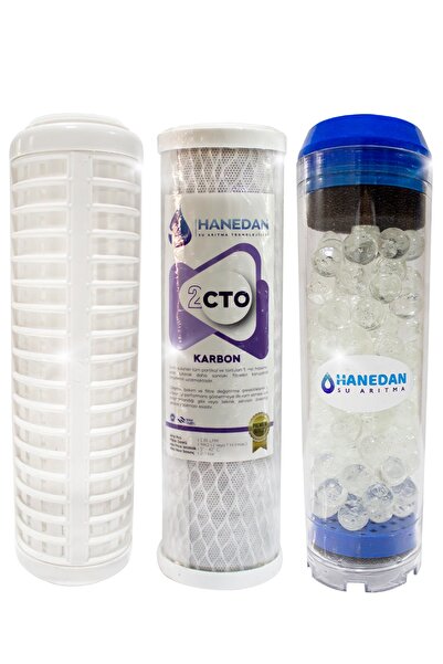 Hanedan Daire Girişi Için 3'lü Filtre Seti Silifozlu Su Arıtma Filtresi