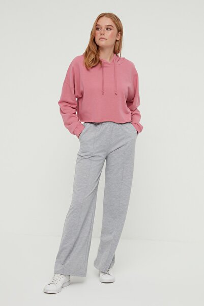 Trendyol Modest Sweatpants - Gray - Wide leg