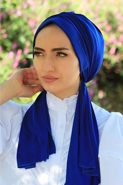 R&S modibone Σχεδιασμός Ready Bonnet Shawl Saks Blue
